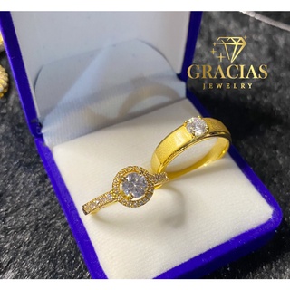 🔥พร้อมส่ง🔥 แหวนเพชรคู่❤️ งานสวยเหมือนแท้ 100%