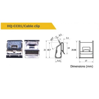 อุปกรณ์จับผึดแผงโซล่าเซลล์ HQ-CC01 / Cable clip