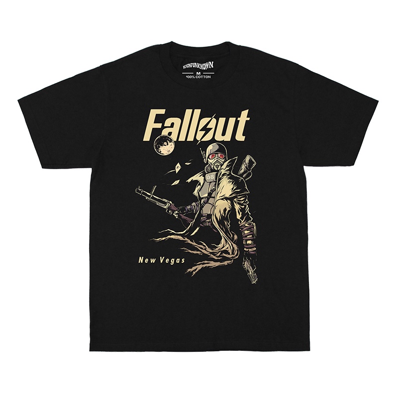 เสื้อยืดรังสี Fallout Ranger New Vegas New Vegas Game เสื้อยืดผ้าฝ้ายแท้