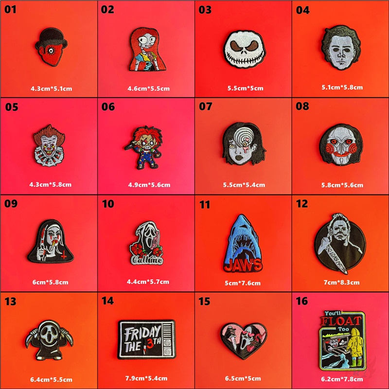 ☸ แผ่นแพทช์หนังสยองขวัญ Tomie Joker Scream Jack Skellington สไตล์คลาสสิก ☸ แผ่นแพทช์รีดร้อน ขนาดใหญ่ DIY สําหรับตกแต่งเสื้อผ้า 1 ชิ้น