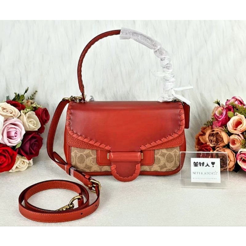 ส่งฟรี COACH C2583 CODY SHOULDER BAG IN SIGNATURE CANVAS WITH