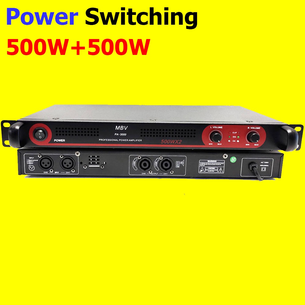 เพาเวอร์แอมป์ 1000W Power Switching MBV PA-3000