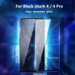 High Quality Tempered Glass Film ฟิล์มกระจกเต็มจอกาวเต็ม เหมาะสำร Xiaomi Black Shark 4 / 4 Pro ฟิล์มกระจกกาวเต็มจอทั้งแผ่น blackshark4 / blackshark 4pro เต็มจอ