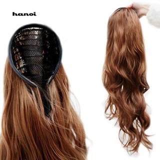 HN♥Womens Fashion Sexy Stylish Curly Wavy Half-head Hair Band Hair Extension Wig