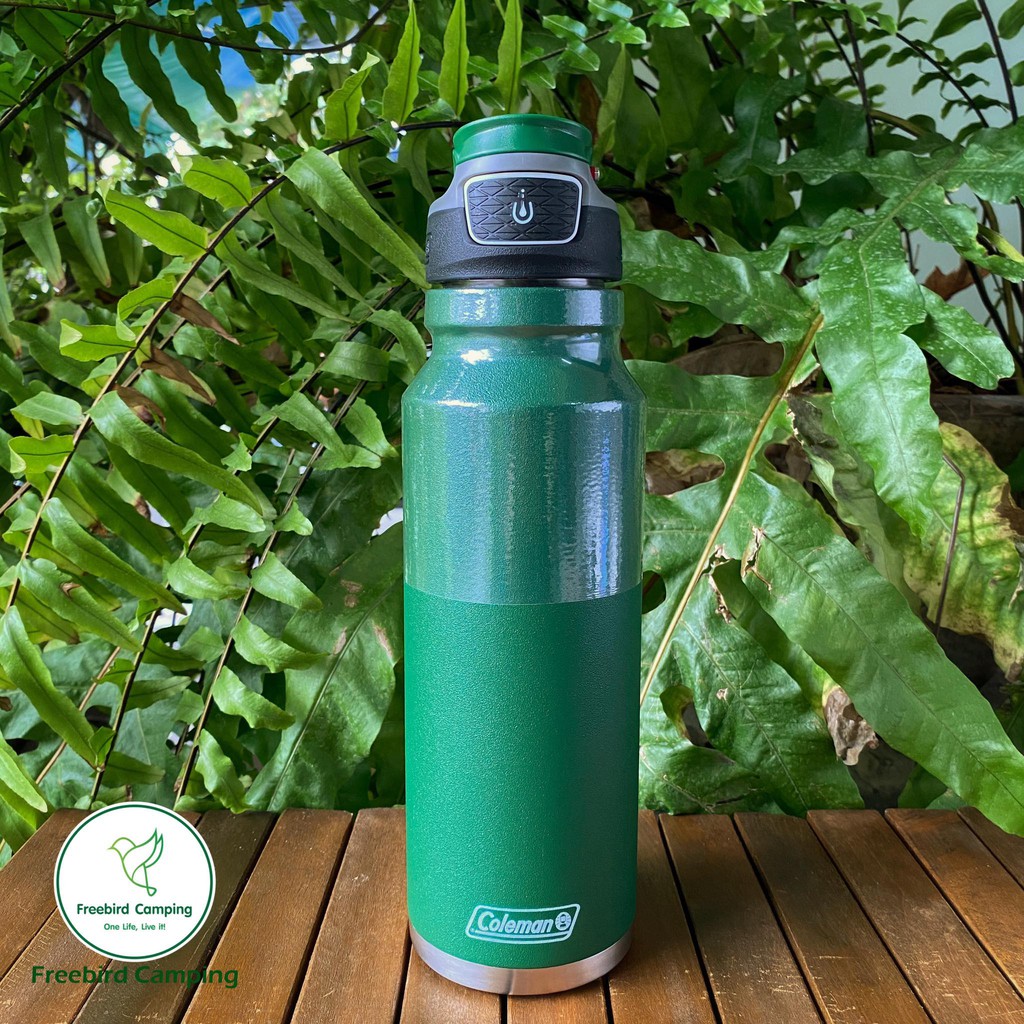 CAM_อุปกรณ์แคมป์ปิ้ง กระบอกน้ำ สเตนเลส 2ชั้น สุญญากาศ Coleman Freeflow Stainless Steel Insulated Wate หม้อสนาม  Camping