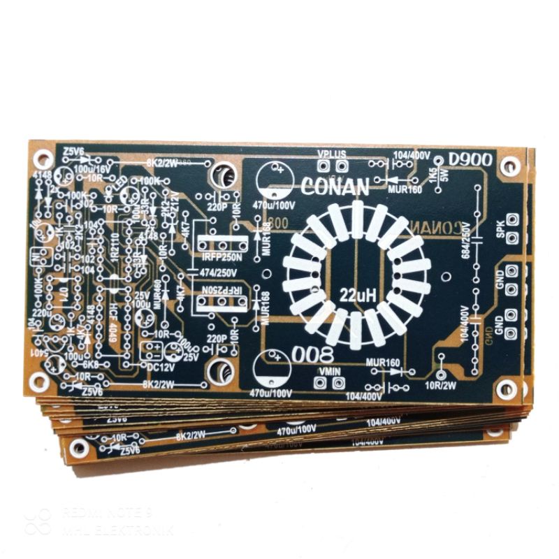 เพาเวอร์แอมป์ Pcb Class D900 Type 008 Conan