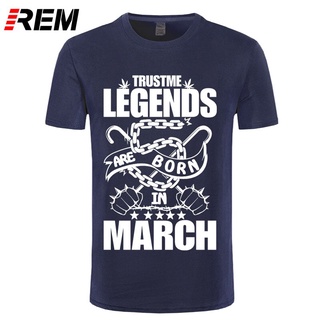 เสื้อยืด พิมพ์ลาย Legends Are Born In March 3 มิติ แฟชั่นฤดูร้อน สําหรับผู้ชาย