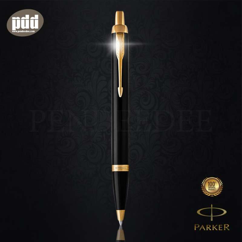 PARKER ปากกาป๊ากเกอร์ ลูกลื่น ไอเอ็ม สีดำคลิปทอง - PARKER IM BALLPOINT PEN BLACK with Gold Trim