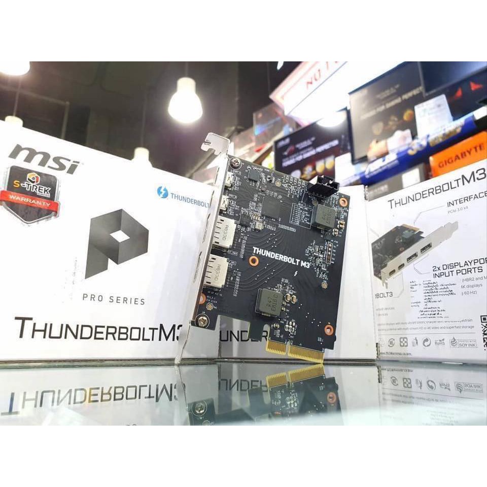 (ใหม่แท้ศูนย์ไทย)MSI ThunderboltM3 PCIe Card with Dual Thunderbolt 3