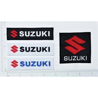 SUZUKI Logo ซูซูกิ โลโก้ ตัวรีดติดเสื้อ เย็บติดเสื้อ อุปกรณ์ตกแต่งเสื