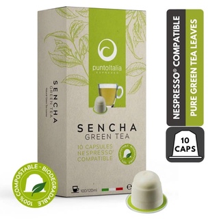 Punto Italia Espresso ชาแคปซูล SENCHA GREEN TEA สำหรับเครื่อง Nespresso® (10 แคปซูล)