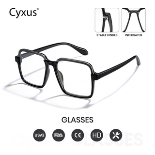 Cyxus แว่นตา กรอบสี่เหลี่ยม ป้องกันแสงสีฟ้า สําหรับผู้หญิง และผู้ชาย 8117X