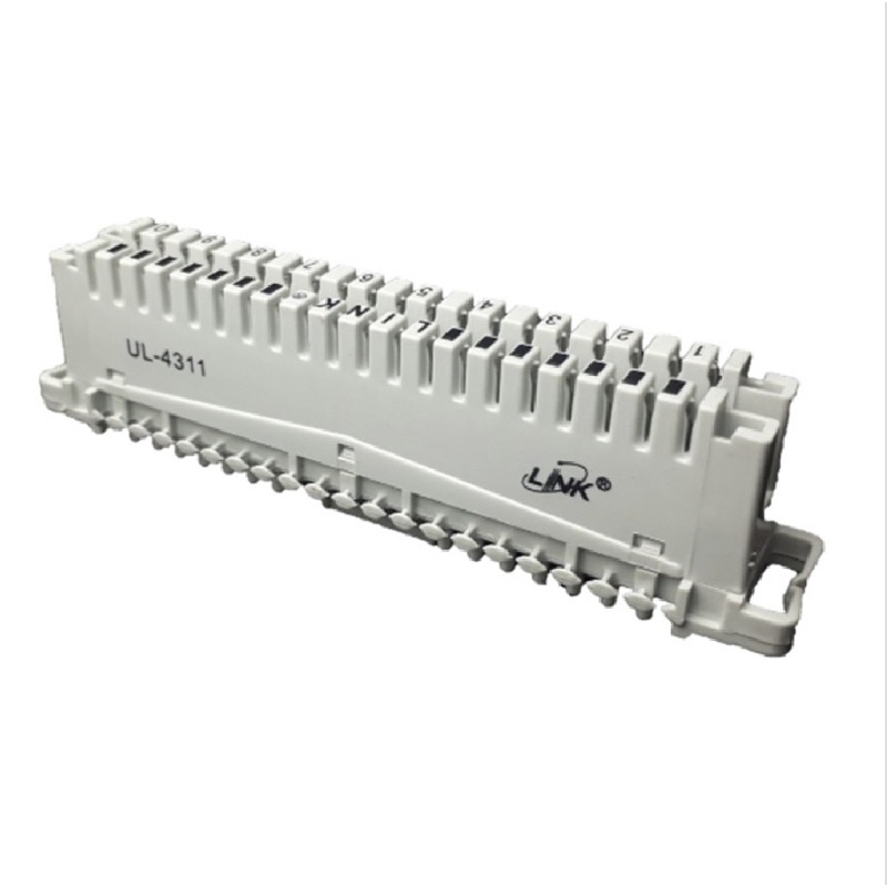 LINK UL-4331 TELEPHONE CONNECTION MODULE / SET 10 Pair พร้อมป้ายชื่อ พลาสติก เปิ