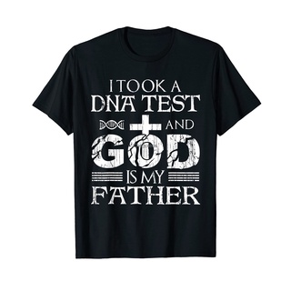 เสื้อยืดผ้าฝ้าย พิมพ์ลาย I Took A DNA Test And God Is My Father - Jesus Christ Gift EDiahd97FKmdgb49สามารถปรับแต่งได้