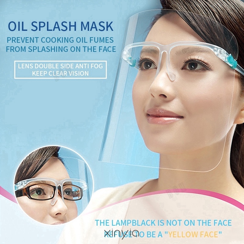 （Glasses+Mask）waterproof and Anti-fog Dental Face Shield Anti-fog Mask Protective Isolation Glasses face protector