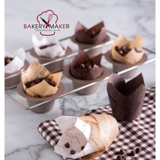 พิมพ์คัพเค้ก 6 หลุม 6 Cups Pop over Teflon Pan