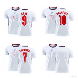 2021 England national football team Football Jersey Tshirt Tops Kane Sterling Rashford Soccer Jersey Loose Sport Tee FTBL