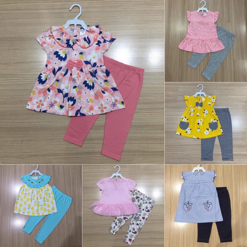 ชุดเซ็ทเด็กผู้หญิง งานรวมแบรนด์ carter's ไซส์ 12-24 เดือน