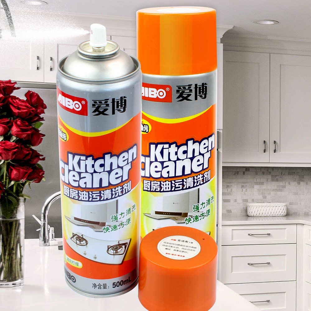 Telecorsa Kitchen Cleaner สเปรย์โฟมทำความสะอาด 500 ML รุ่น Kitchen-Cleaner-orange-bottle-00h-J1