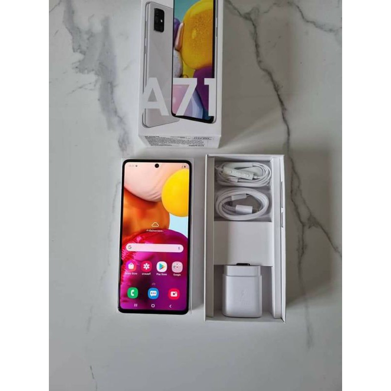 Samsung Galaxy A71 4G (8GB +128GB) หน้าจอ 6.7" รองรับ 2ซิม เพิ่มเมมได้ ของแท้  มีประกัน📌ตำหนิ จอดวงด