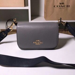 พร้อมส่ง Coach COACH SMALL JES MESSENGER WITH SIGNATURE CANVAS STRAPเเท้💯outlet