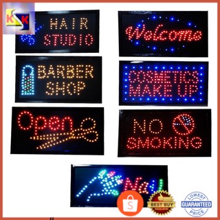 ป้ายไฟนีออน LED ขนาด 32x16 นิ้ว สําหรับร้านตัดผม ร้านเสริมสวย