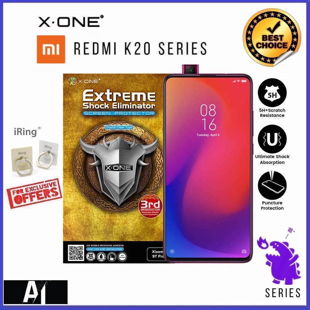 X-ONE EXTREME SHOCK ELIMINATOR การป้องกันหน้าจอสําหรับ XIAOMI REDMI K20 K20 PRO