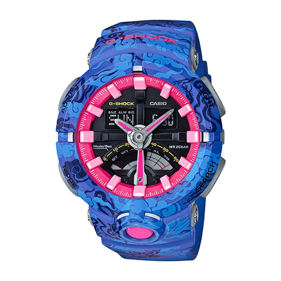 Casio G-Shock สายเรซิ่น รุ่น GA-500CG-2A CELESTIAL GUARDIAN AZURE DRAGON LIMITED EDITION - สีฟ้า (ไม
