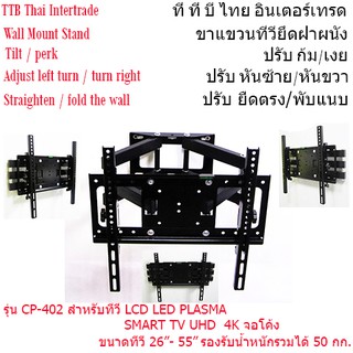 Wall Mount Stand- CP-402 ขาแขวนทีวียึดฝาผนัง- CP-402