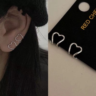 Fashion Simple and Small Love Ear Bone Clip Without Ear Hole Female Ins Cold Wind Personality Design Ear Clip Ear Jewelry