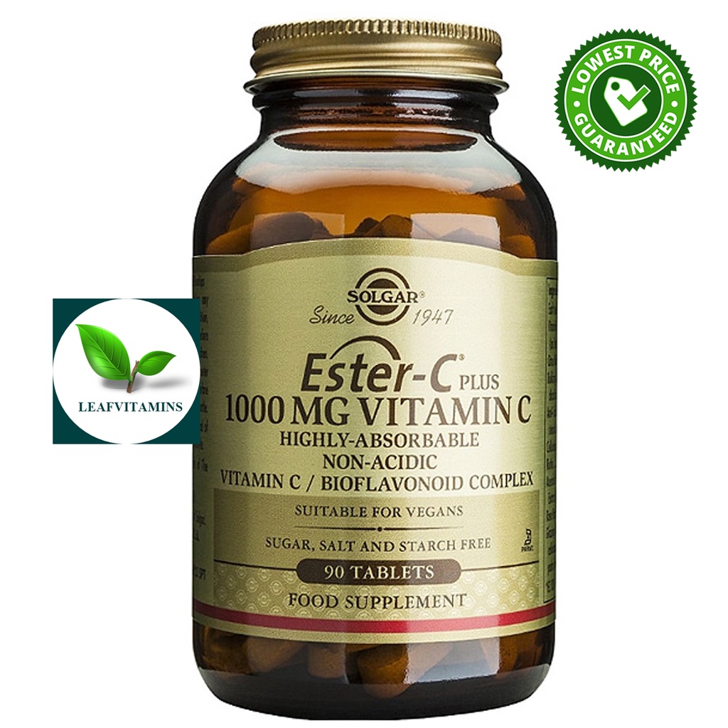 Solgar Ester-C Plus Vitamin C 1000 mg / 90 Tablets