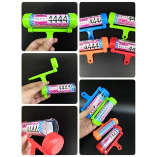 หลอดพรบ แคปซูลใส่ พ.ร.บ. ป้ายภาษี สำหรับรถมอเตอร์ไซด์ กันน้ำกันฝน ติดตั้งง่ายด้วยตนเอง