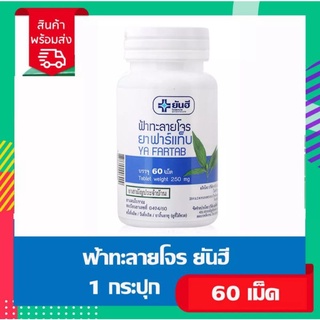 ยันฮีฟ้าาาทะลายโจร ชนิดเม็ด 60 เม็ด แท้100% จาก รพ.ยันฮี