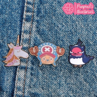 ʕ •ᴥ•ʔ ✿ พร้อมส่ง : เข็มกลัดเซ็ทการ์ตูนวันพีช | One Piece Enamel Brooch Pin Set.