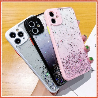 แวว เคสไอโฟน11 🔥 สำหรับ เคส iPhone 12 11 Pro Max X XS Max 12Mini 7+ 8พลัส 6+ 6s Plus SE2 i6 Glitter แข็ง Case iPhone12ProMax Apple 11 XR เคส iPhone12 Pro