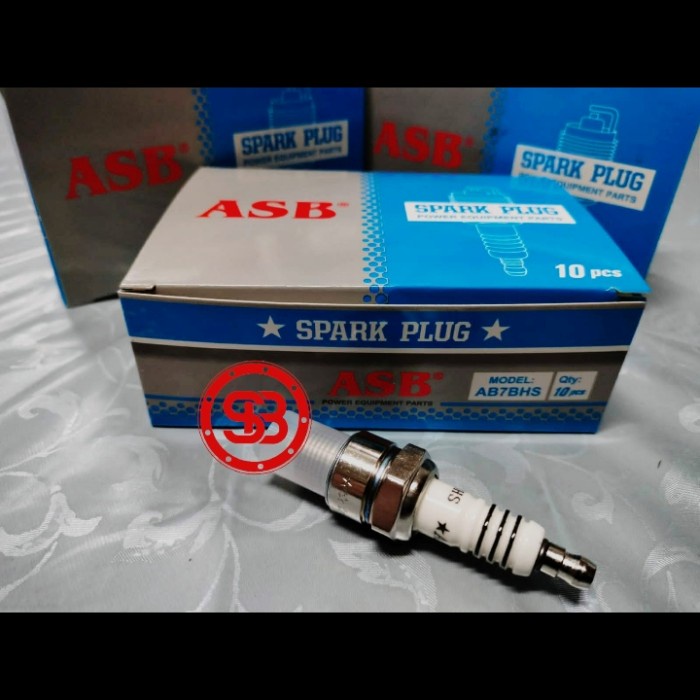 (10PC CONTENTTS) AB7BHS 2T หัวเทียน RX F1ZR FORCE F1Z R ALFA ASB ต้นฉบับของแท้