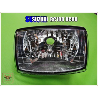 SUZUKI RC100 RC80 HEADLIGHT HEADLAMP (DIAMOND) // ไฟหน้า (เพชร) โคม จานฉาย งานจริง สวยมาก สินค้าคุณภาพดี