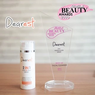 Dearest 2in1 mask&clean เจลล้างหน้าสูตรเซรั่ม เดียร์เรส 100 ml