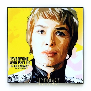 Cersei Lannister เซอร์ซี่ แลนนิสเตอร์ ซีรี่ย์ Game of Thrones GOT รูปภาพ​ติด​ผนัง​ pop art ​กรอบรูป​​ ของขวัญ ขอ