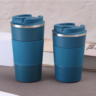 แก้วกาแฟ 380ML,510ML เก็บอุณหภูมิได้ เนื้อแก้วเป็นสเตน 304ไม…