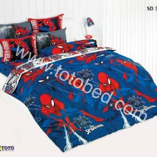 ผ้าปูที่นอน+ผ้านวม ครบชุด TOTO ลายลิขสิทธิ์ Spider Man