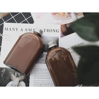 ขวดแก้วแบน 250 ml. (แบนพอช) แพ็ค 12 ใบ