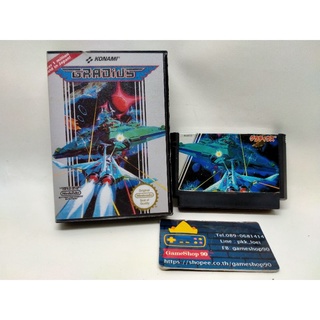 ตลับเกม Gradius 1 เกมกาดิอูดภาค1 แนวตลุยอวกาศ กดสูตรเรียกของได้ ตลับแท้Japanพร้อมกล่องใส่