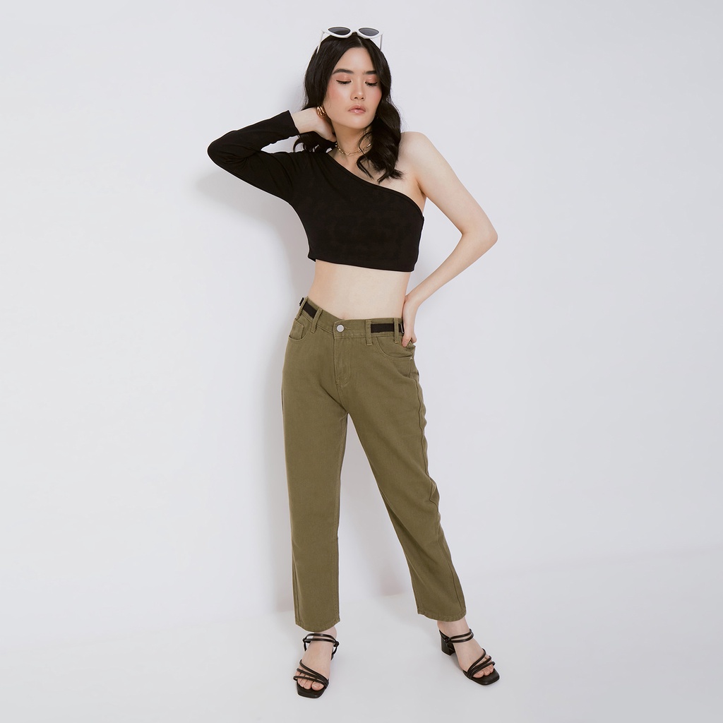 VIERLIN - กางเกงยีนส์ 2024 - BOYFRIEND HW JEANS ARMY