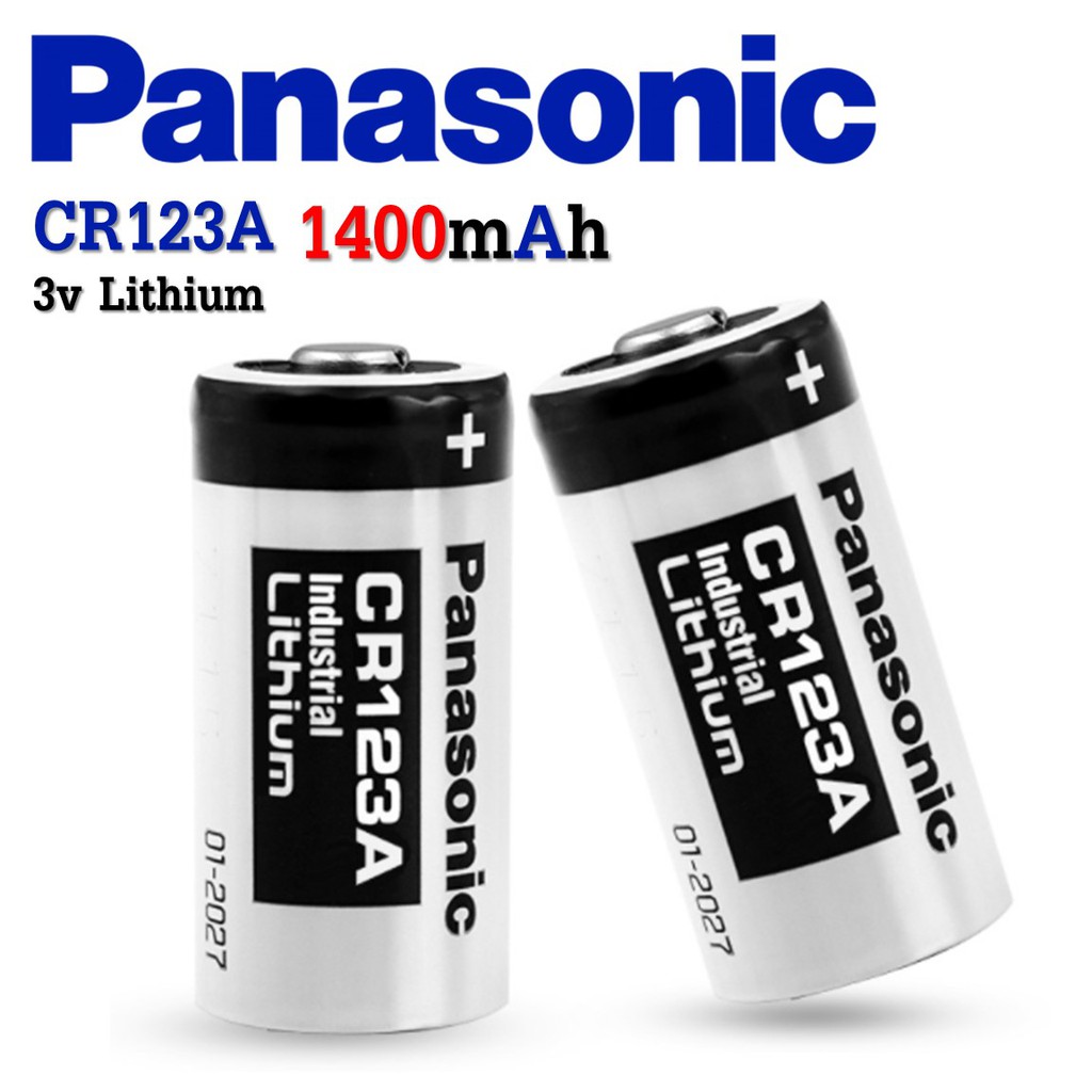 Panasonic CR123A  แบตเตอรี่ลิเธียม ถ่านพานาโซนิคชาร์จไฟไม่ได้ ใช้หมดทิ้ง