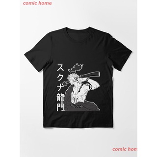 2022 Ryomen Sukuna Essential T-Shirt เสื้อยืดพิมพ์ลายการ์ตูนมังงะ ดผ้าเด้ง คอกลม cotton แฟชั่น sale Unisex