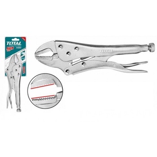 Total คีมล็อค ปากตรง 10 นิ้ว ( Straight Jaw Plier ) รุ่น THT191002 (ธรรมดา)