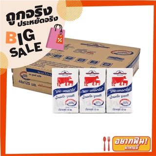 ไทย-เดนมาร์ค นมยูเอชที รสจืด 125 มล. แพ็ค 48 กล่อง Thai-Denmark UHT Plain 125 ml x 48