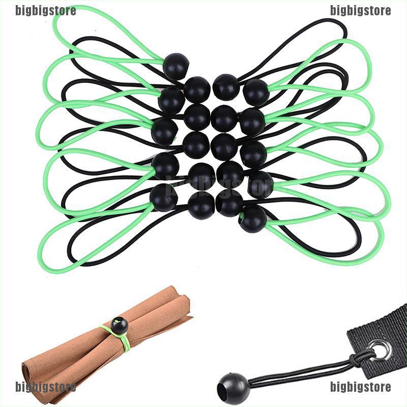 Lot De 25/50/100 Bungees à Boule 6 Pouces - Élastiques De Fixation Pour Bâche, Tente, Store