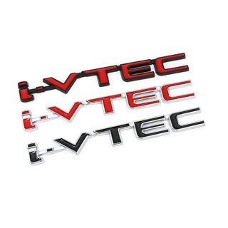 โลโก้ ไอวีเท็ค ติดท้าย ฮอนด้า งานโลหะ แต่ง i-VTEC Logo Metal Emblem ้honda jazz city fit briCivic Accord Odyssey CRV SUV